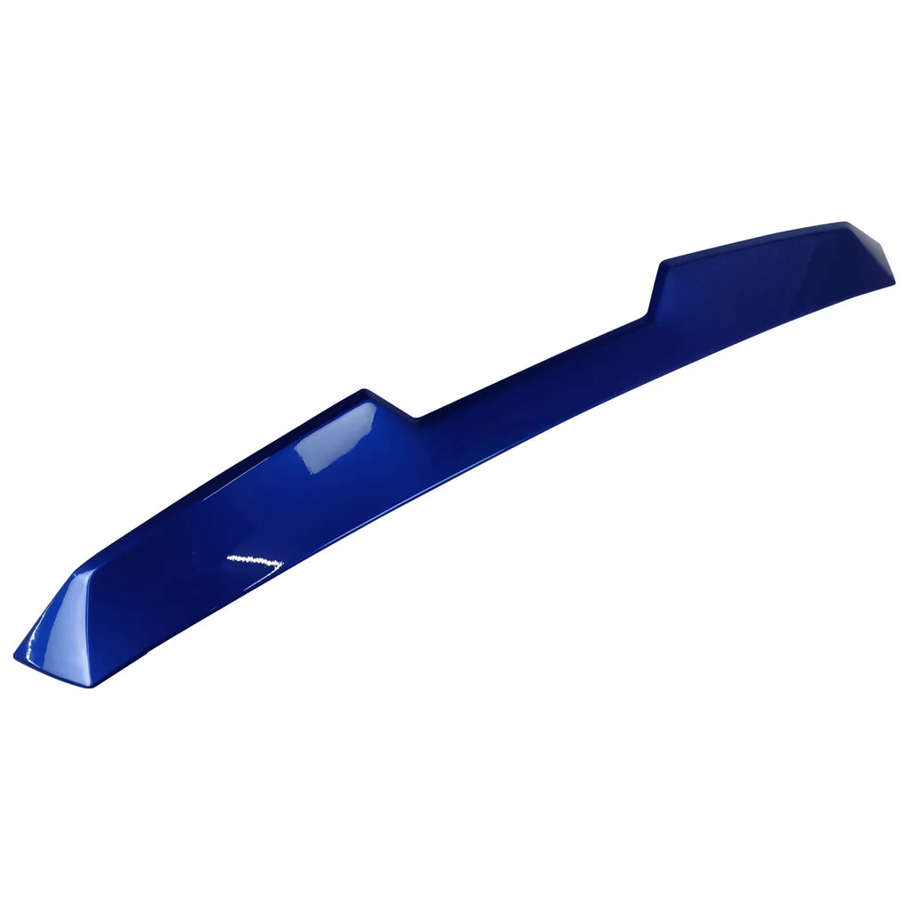 Ikon Motorsports Roof + Trunk Spoiler Compatible With 2022-2023 Subaru BRZ Toyota GR86, Finish #K7X Wr Blue Pearl/World Rally Blue ABS V Style Rear Window Visor Wing + TRD Style Trunk Spoiler