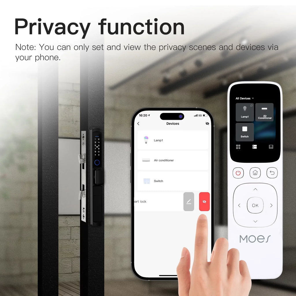 Center Control Panel Yabuy WiFi Intelligent Touched Screen Center Control Panel IR Remote Controller Home Center Control IR Remote Controller Compatible with MOES APP