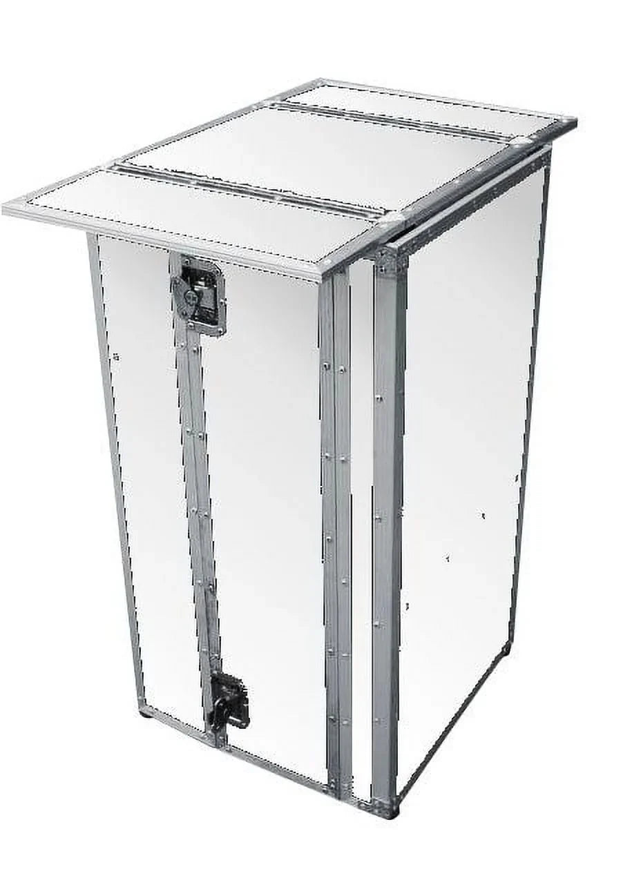 Marathon Universal Stand with Integrated Table Top & Shelf Combo - White