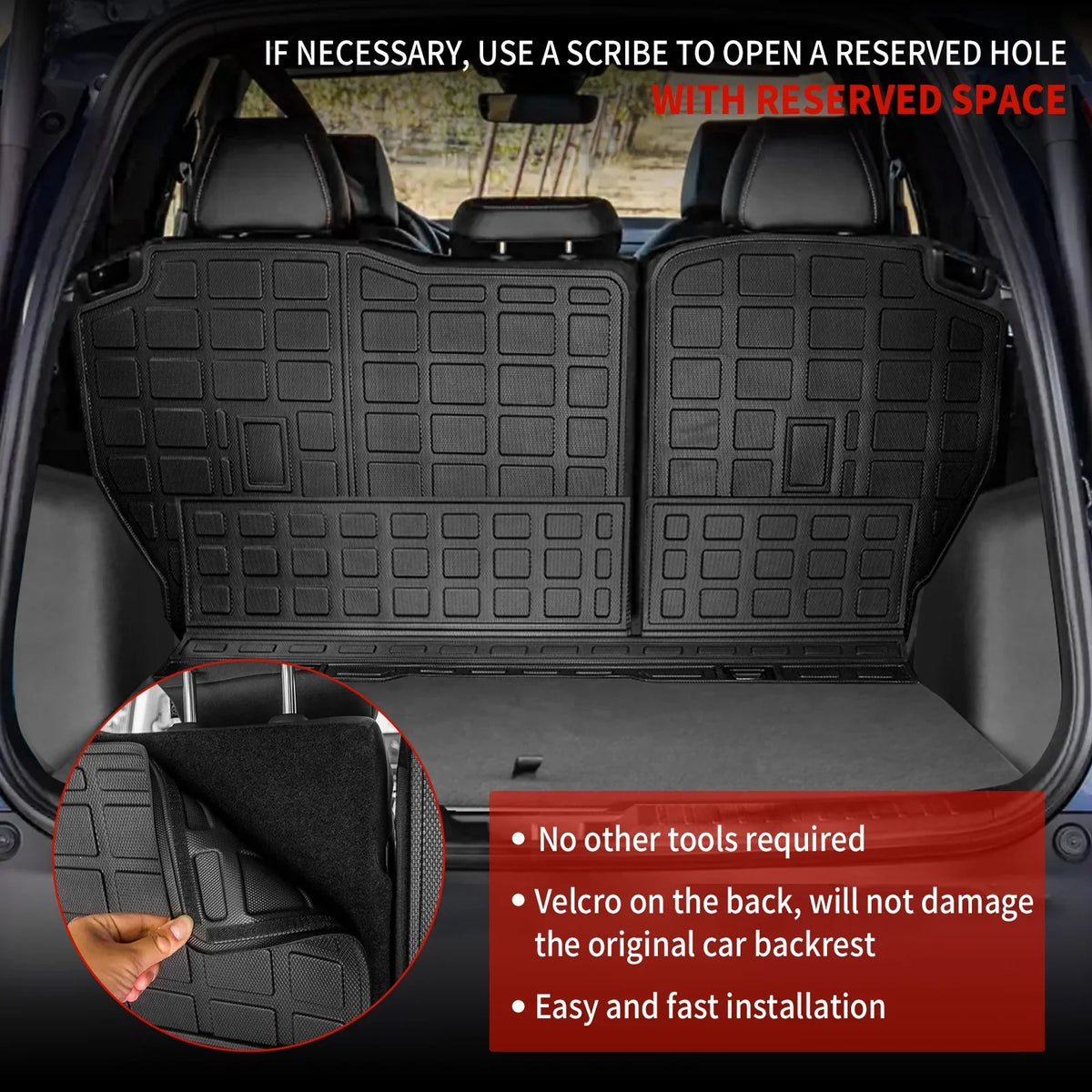 Fit 2023 2024 Honda CRV 2024 mats Car Cargo Liner Trunk Mat Back Seat Cover Protector 2024 Honda Cr-v Fuel Accessories