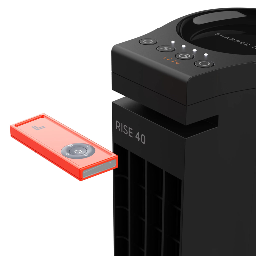 Sharper Image RISE 40 Oscillating Tower Fan with 4 Speeds and Remote Control