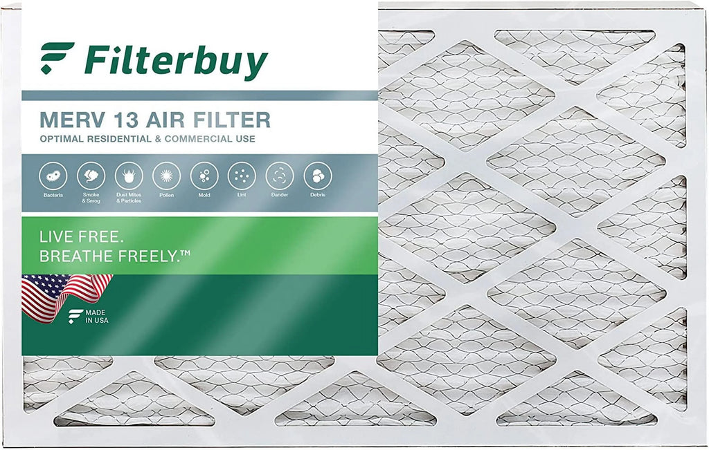 Filterbuy 12x27x1 MERV 13 Pleated HVAC AC Furnace Air Filters (1-Pack)