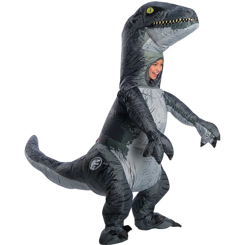 Rubie's Kids' Air-filled Jurassic World Blue the Velociraptor Costume - One Size Fits Most