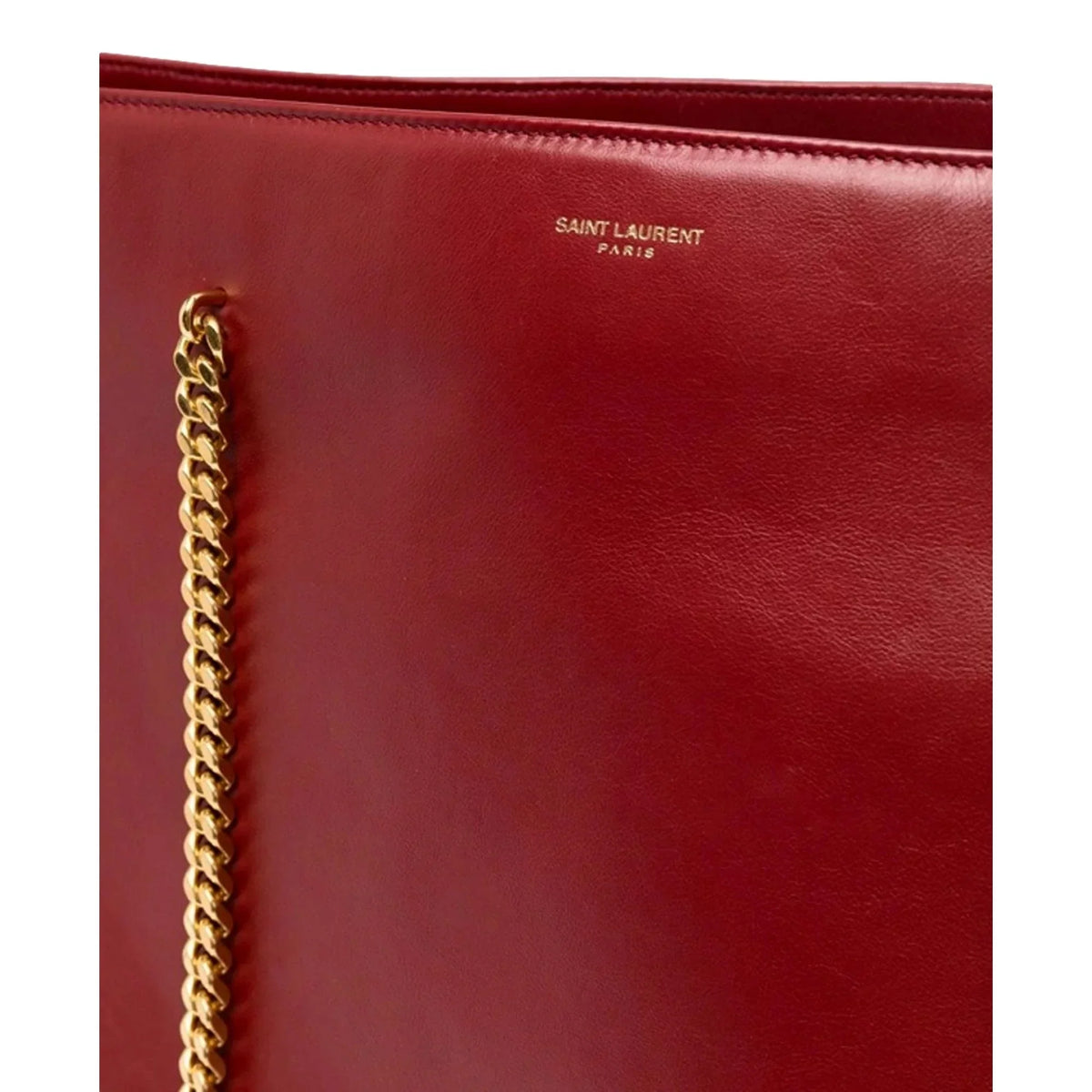 Saint Laurent Siena Ultra Lux Red Leather Chain Shoulder Bag 634799