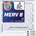 Filter King 30.5x66.5x1 Air Filter | 4-PACK | MERV 8 HVAC Pleated A/C Furnace Filters | MADE IN USA | Actual Size: 30.5 x 66.5 x .75"