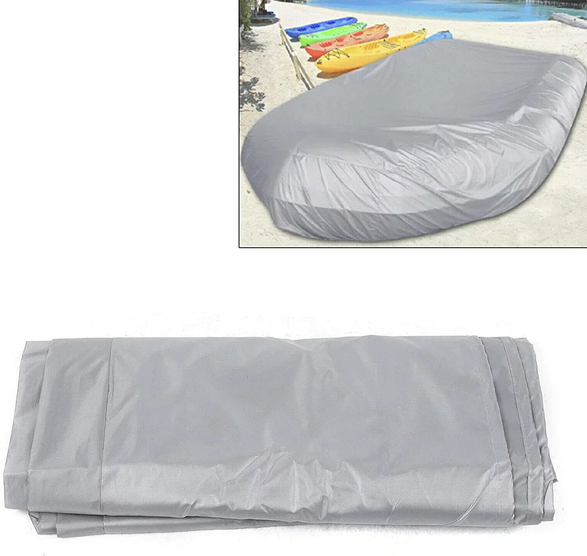 Durable Waterproof Dustproof Boat Cover Air-filled Boat Dinghy Cover Silver Grey