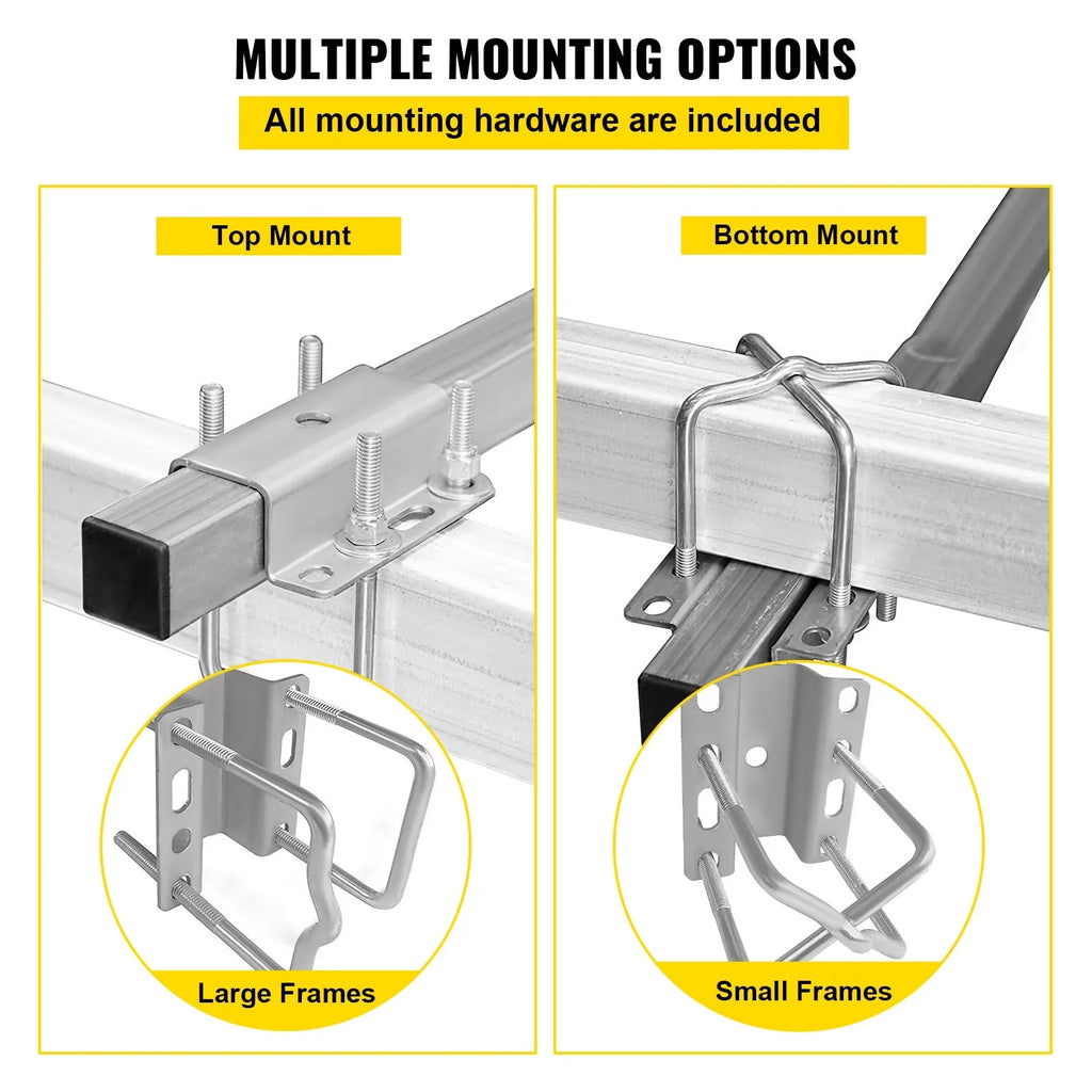 VEVORbrand Boat Trailer Guide-on, 40", 2pcs Galvanized Steel Trailer Post Guide on, with LED-Lighted Polyvinyl Tube Covers, Mounting Hardware Included, for Ski Boat, Fishing Boat or Sailboat Trailer