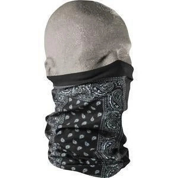 Zan Headgear Fleece-Lined Motley Tube Urban Camouflage Flag (OSFM, Black Urban Camouflage Flag)