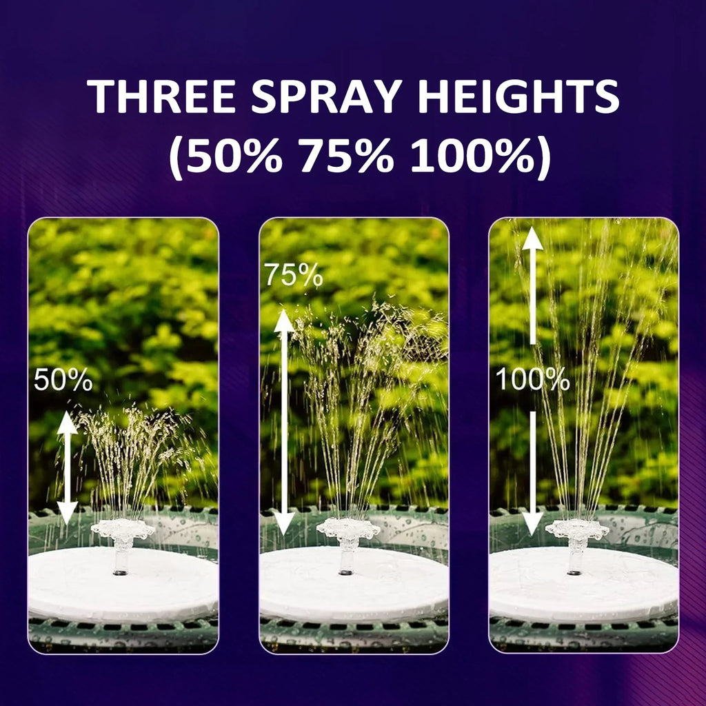 moobody Fountain Light with Remote Control Solar Powered LED for Pond Decor