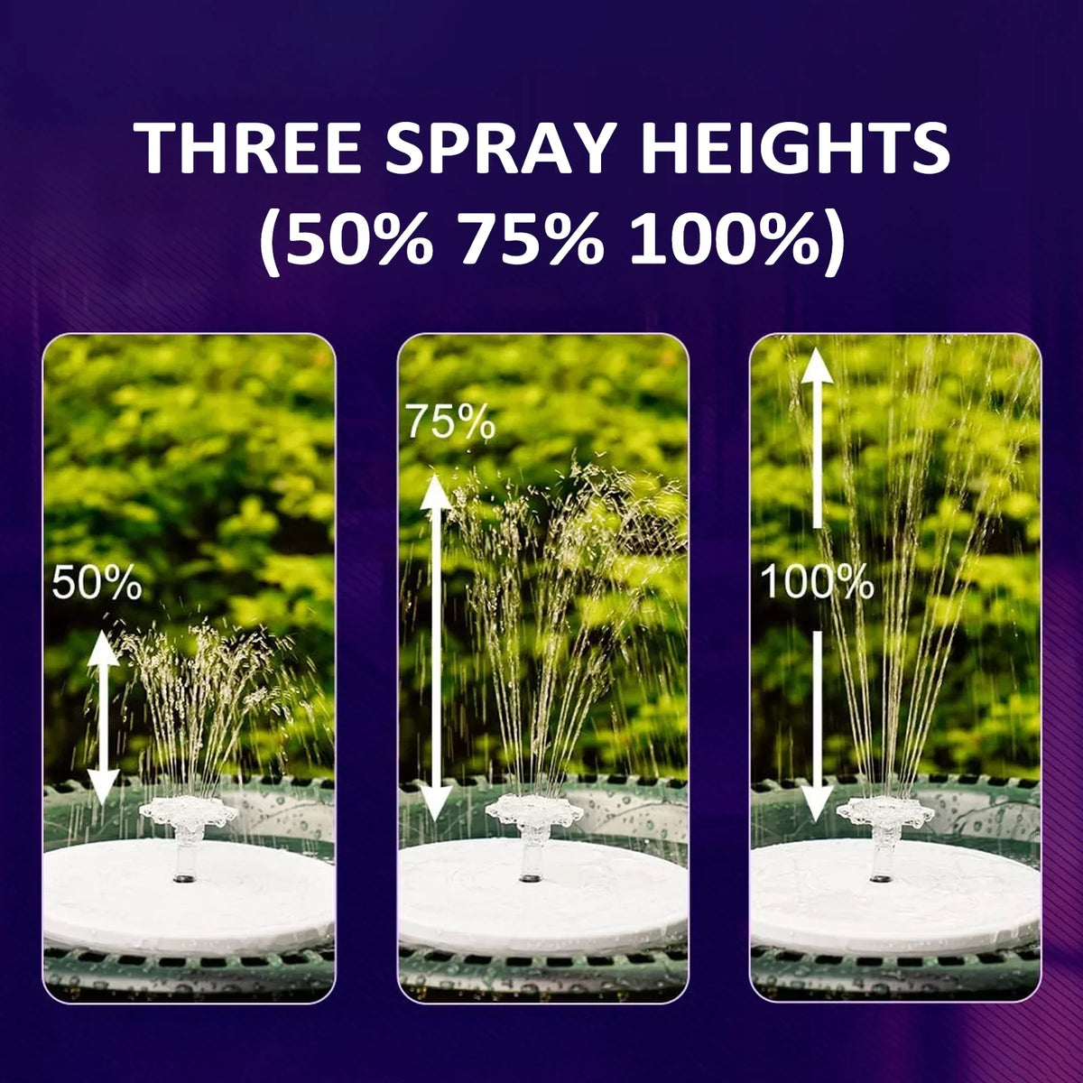 moobody Fountain Light with Remote Control Solar Powered LED for Pond Decor