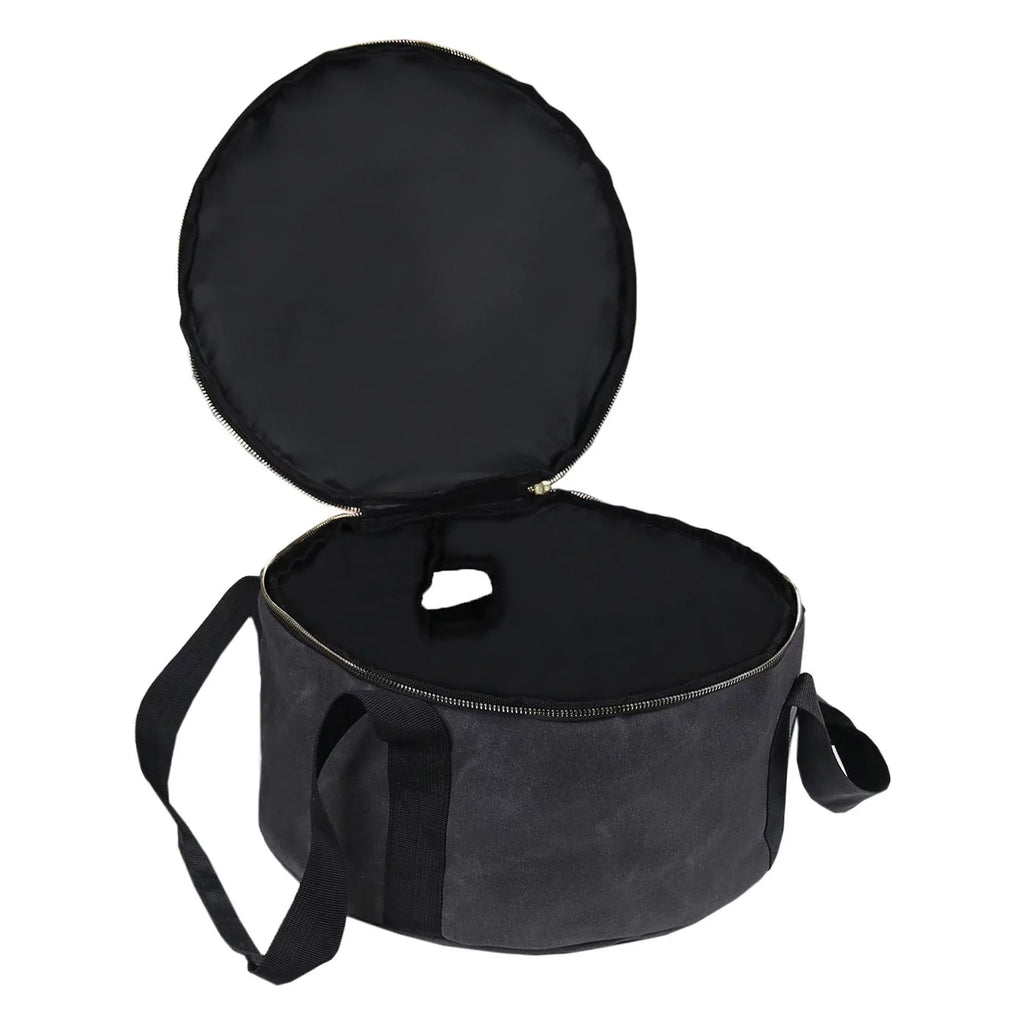 Durable Storage Bag Dutch Oven Container Cookware 12" Multipurpose Handbag Carry Bag for BBQ Camping ,Outdoor Activities ,Fishing Accessories - Gray
