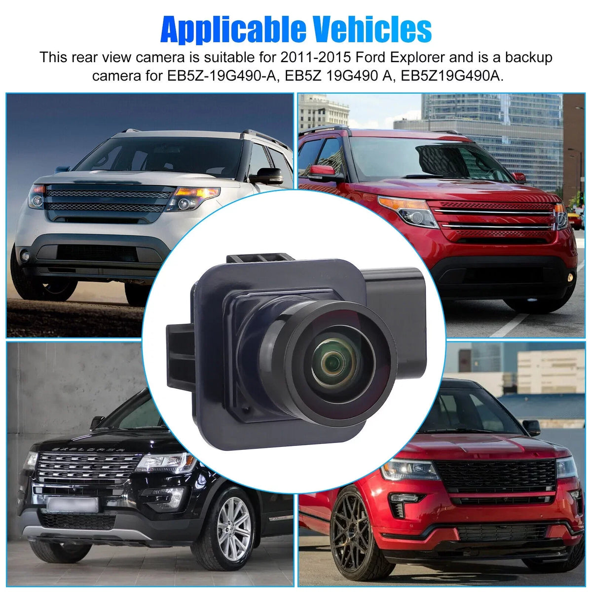 For 2011 - 2015 Ford Explorer Rear View Camera Back Up Safety Camera EB5Z19G490A