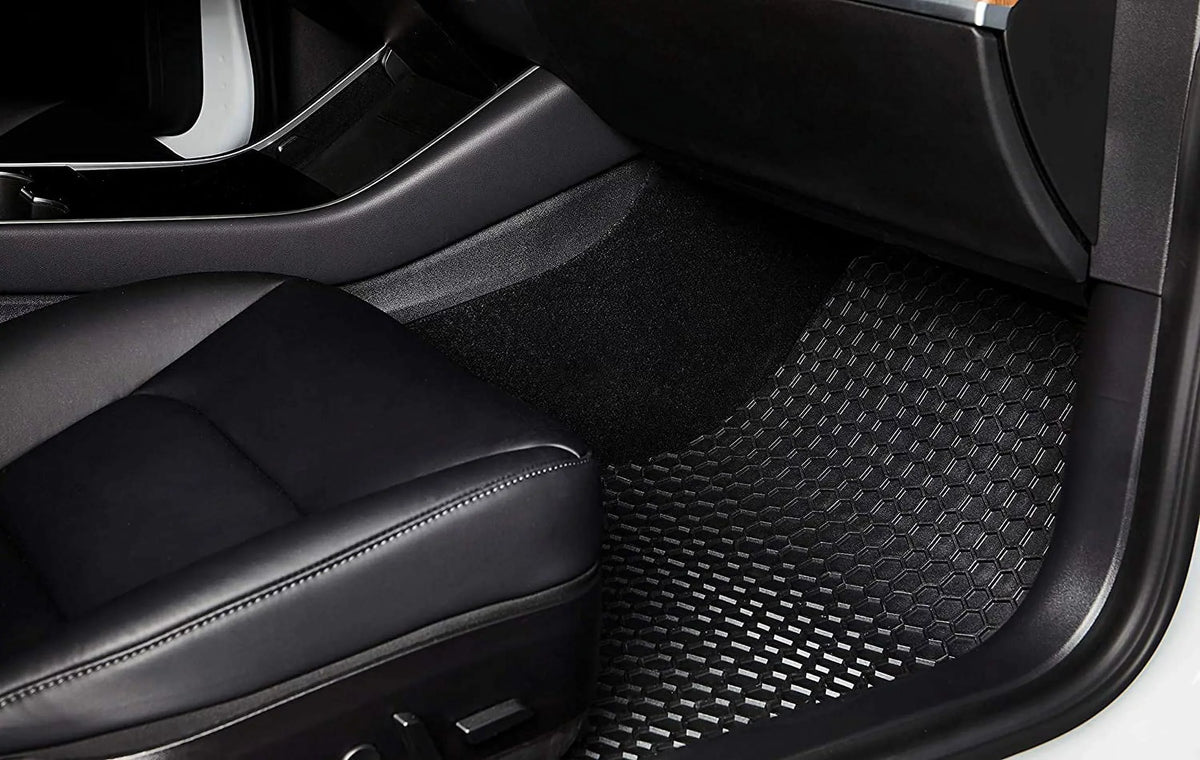 TOUGHPRO Floor Mats Accessories Set + 3rd Row + Cargo Compatible with Jeep Grand Wagoneer 8 Seater All Weather Heavy Duty Black Rubber - 2022