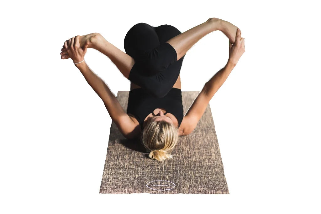 Fitccessory All Natural Jute/Hemp Premium Yoga Mat, Sweat Grip Mat, Brown, 5mm Thick, Great Grip for Home Yoga, Pilates, Floor & Fitness Workouts