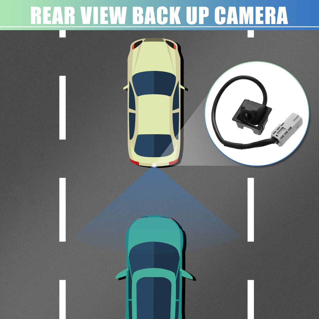 Car Rear View Backup Camera Parking Reverse Back Up Camera Waterproof 23205689 Replace for Cadillac SRX 2010-2016