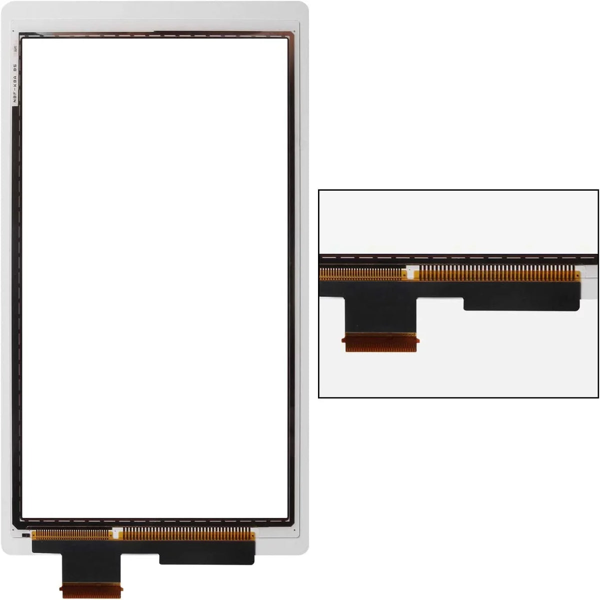 for Nintendo Switch Lite Only Touch Screen Digitizer ï¼ŒFront Touch Panel Replacement Parts Repair Set with Free