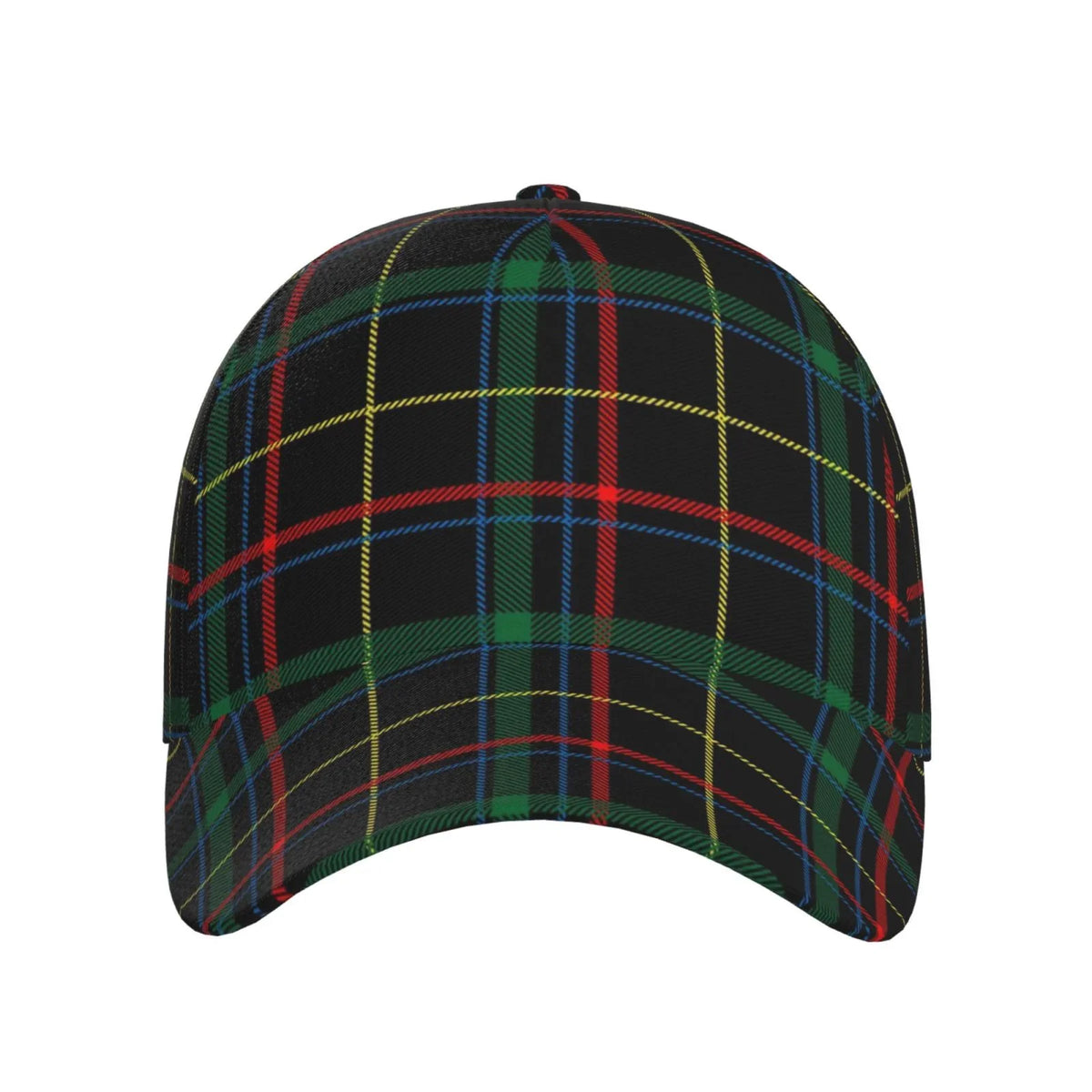Balery Baseball Cap Adjustable Size for Running Workouts and Outdoor Activities All Seasons Dad Hat(Buffalo Plaid Dark Green)