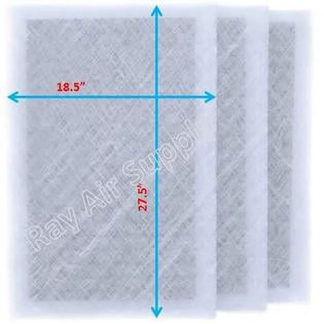 RAYAIR SUPPLY 20x30 Replacement Filter Pads Compatible with SolaceAir Air Cleaner 20x30 Refills (3 Pack) WHITE