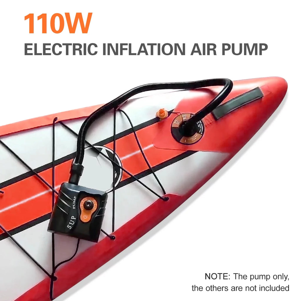 Reliable 16 PSI Electric Air Pump with 6 Nozzles for Blow-up and Boats at ammoon