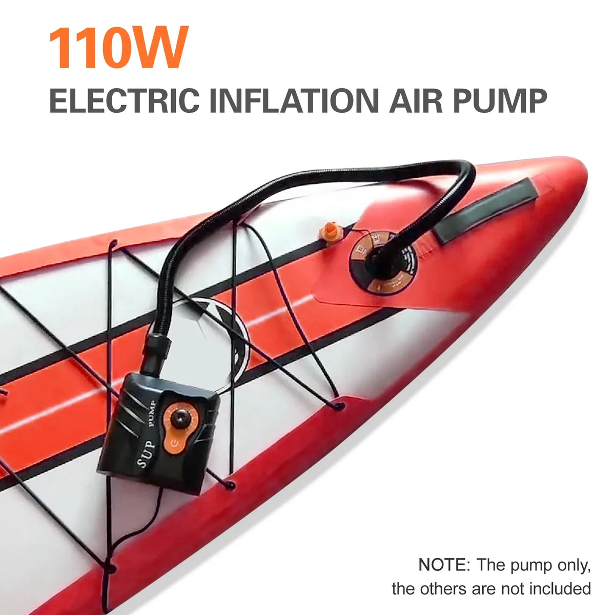Reliable 16 PSI Electric Air Pump with 6 Nozzles for Blow-up and Boats at ammoon