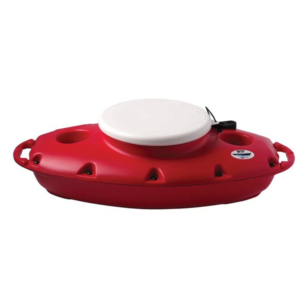 CreekKooler 15 Quart Floating Beverage Portable Pup Cooler w/ 8' Tow Rope
