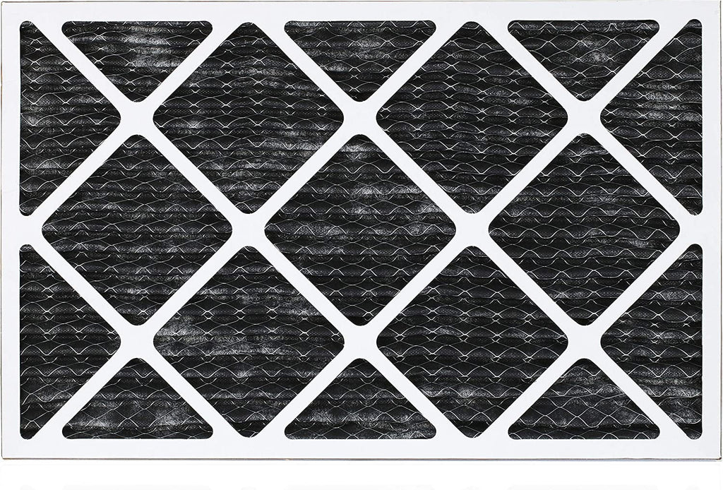 Filterbuy 24x30x1 MERV 8 Odor Eliminator Pleated HVAC AC Furnace Air Filters with Activated Carbon (1-Pack)