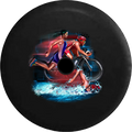 2018 2019 Wrangler JL Backup Camera Swim Bike Run Triathlon Endurance Ironman Racing Spare Tire Cover for Jeep RV 33 Inch