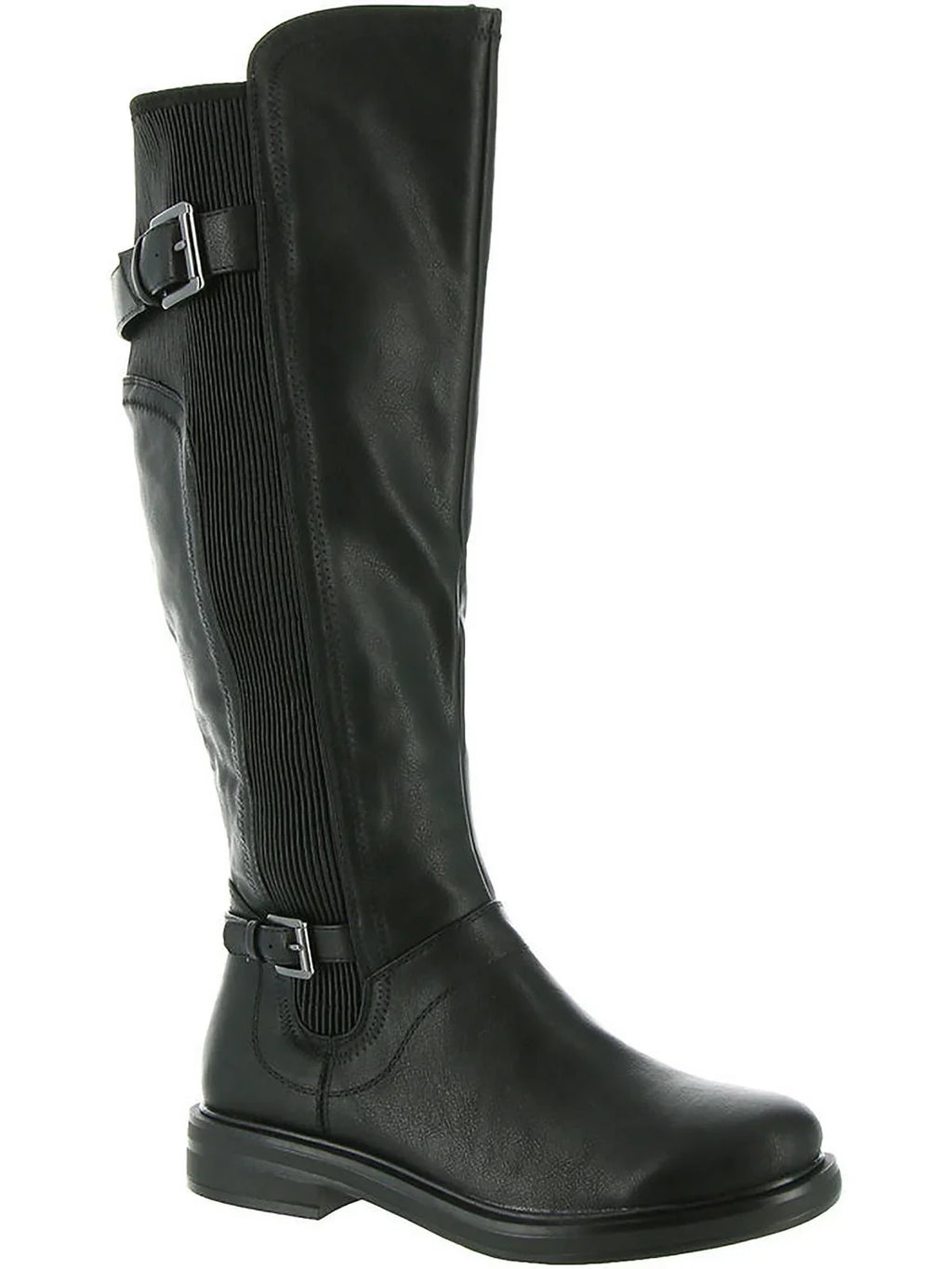 White Mountain Womens MEDITATE Faux Leather Block Heel Knee-High Boots