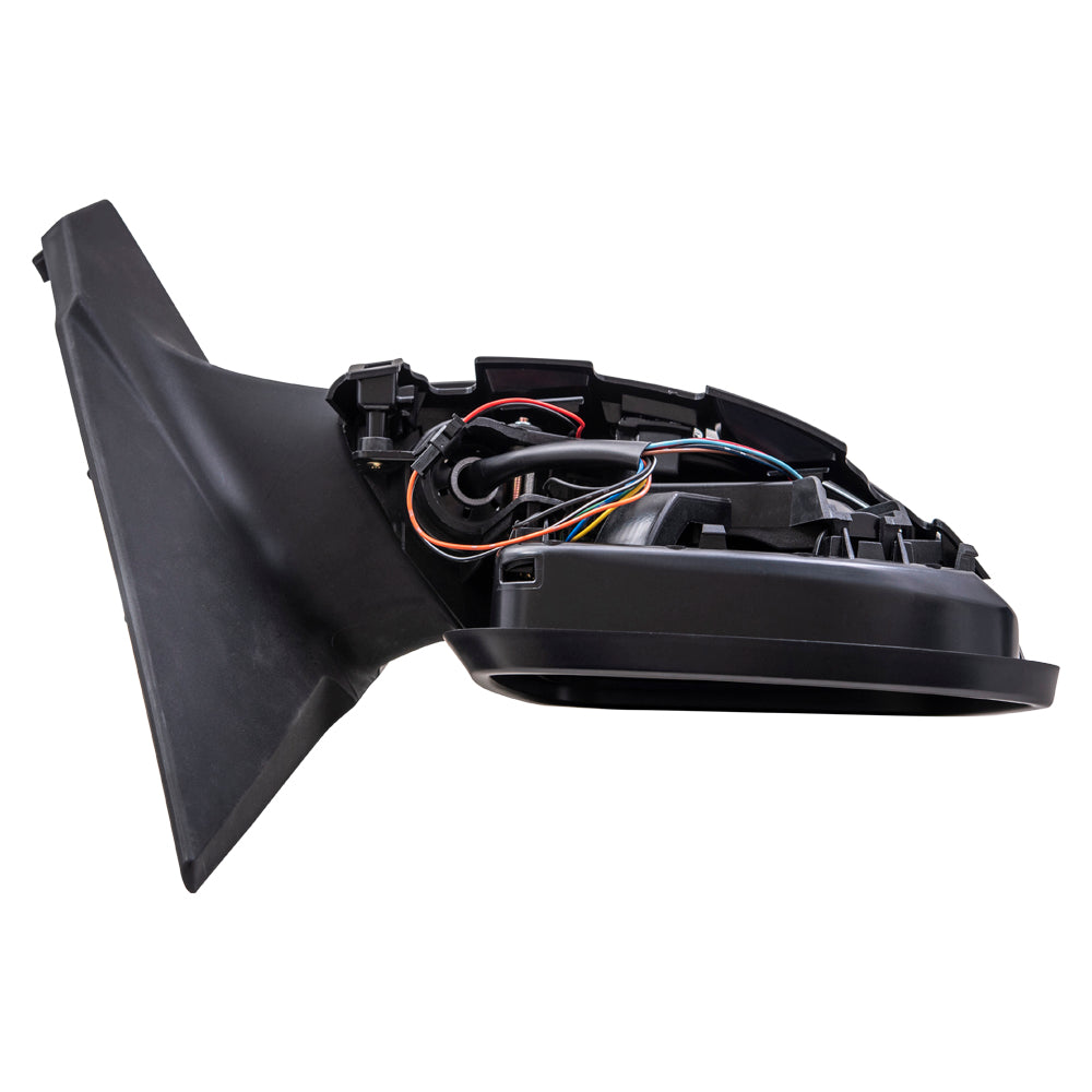 Brock Aftermarket Replacement Passenger Right Power Mirror With Heat-Signal-Camera Finish To Match Black Compatible With 2020-2021 Nissan Sentra