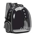 Cat Backpack Carriers Bag, Dog Backpack, Pet Bubble Backpack for Small Cats Puppies Dogs Bunny, Airline-Approved Ventilate Transparent Capsule Backpack for Travel, Hiking and Outdoor Use- Black