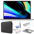 Apple MacBook Pro 16-inch (i9 2.3GHz, 1TB SSD) (Late 2019, MVVK2LL/A) - Space Gray Bundle with Black Zipper Sleeve + Laptop Starter Kit + Cleaning Kit (Refurbished)
