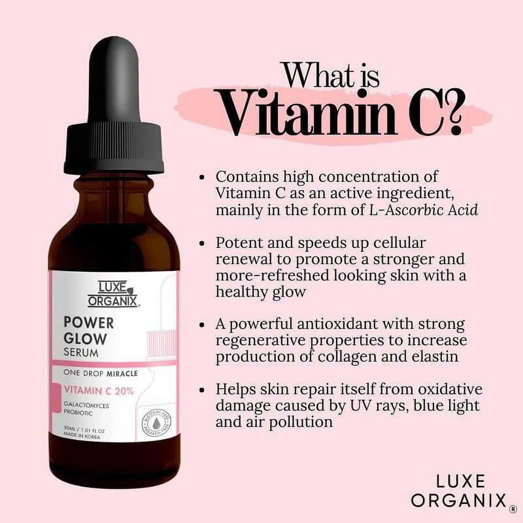 LUXE ORGANIX POWER GLOW SERUM 30ML