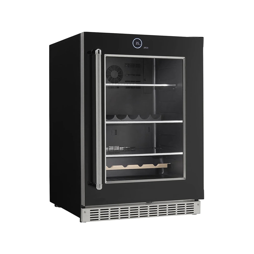 Danbys 5 cu. ft. Silhouette Series Built in Beverage Center with Left Hinge Door - Black
