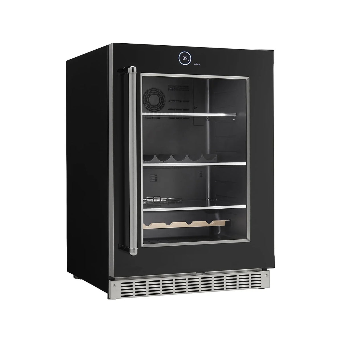 Danbys 5 cu. ft. Silhouette Series Built in Beverage Center with Left Hinge Door - Black