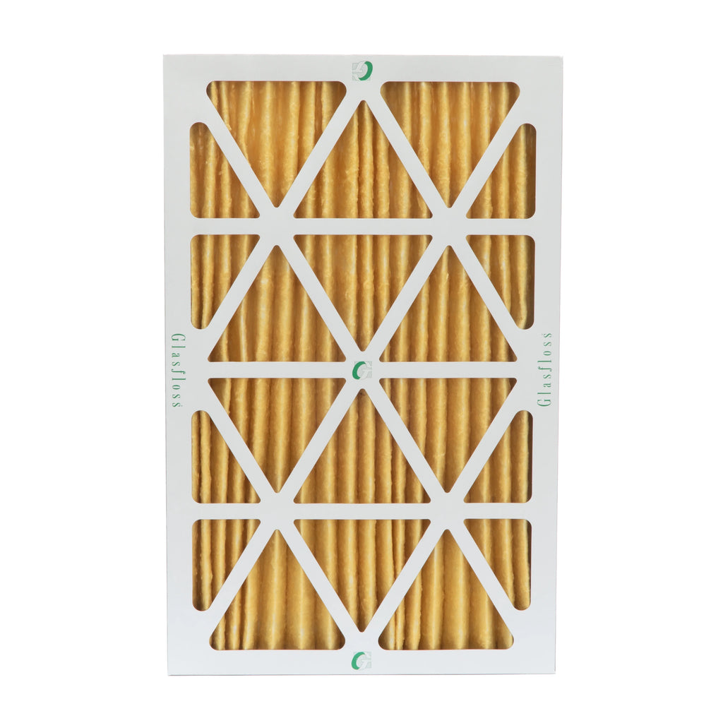 3 Pack of 16x24x2 MERV 11 Pleated 2" Inch Air Filters by Glasfloss. Actual Size: 15-1/2 x 23-1/2 x 1-3/4