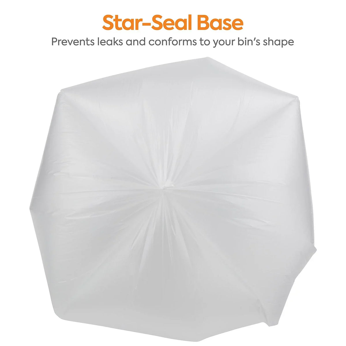 MyOfficeInnovations Trash Bags 8-10 gal 24x24 High Density 8 Mic Natural 1000 CT 275497