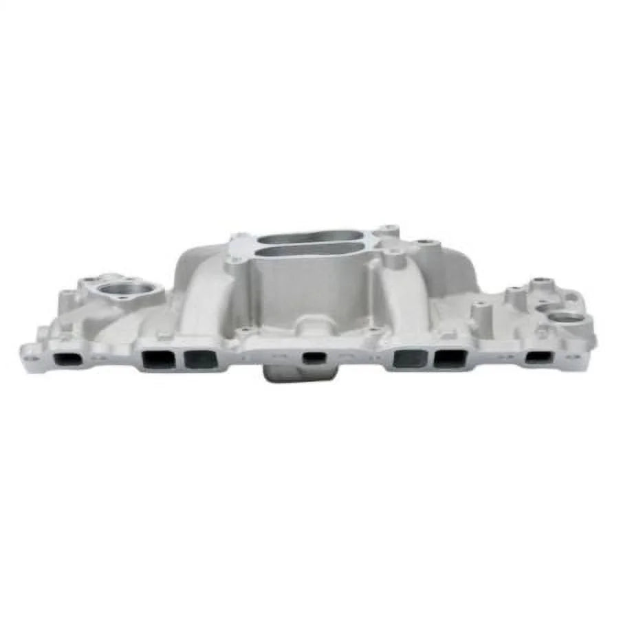 Edelbrock 3706 Performer Series Intake Manifold; Satin Finish; Idle-5500rpm; For 4 bbl Carbs; For Cast Iron Heads; EGR; Fits select: 1967-1974 CHEVROLET CAMARO, 1969-1986 CHEVROLET C10
