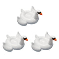 3-Pack Swimline Giant Blow-up Ride-On 75-Inch Swan Floats | 3 x 90621