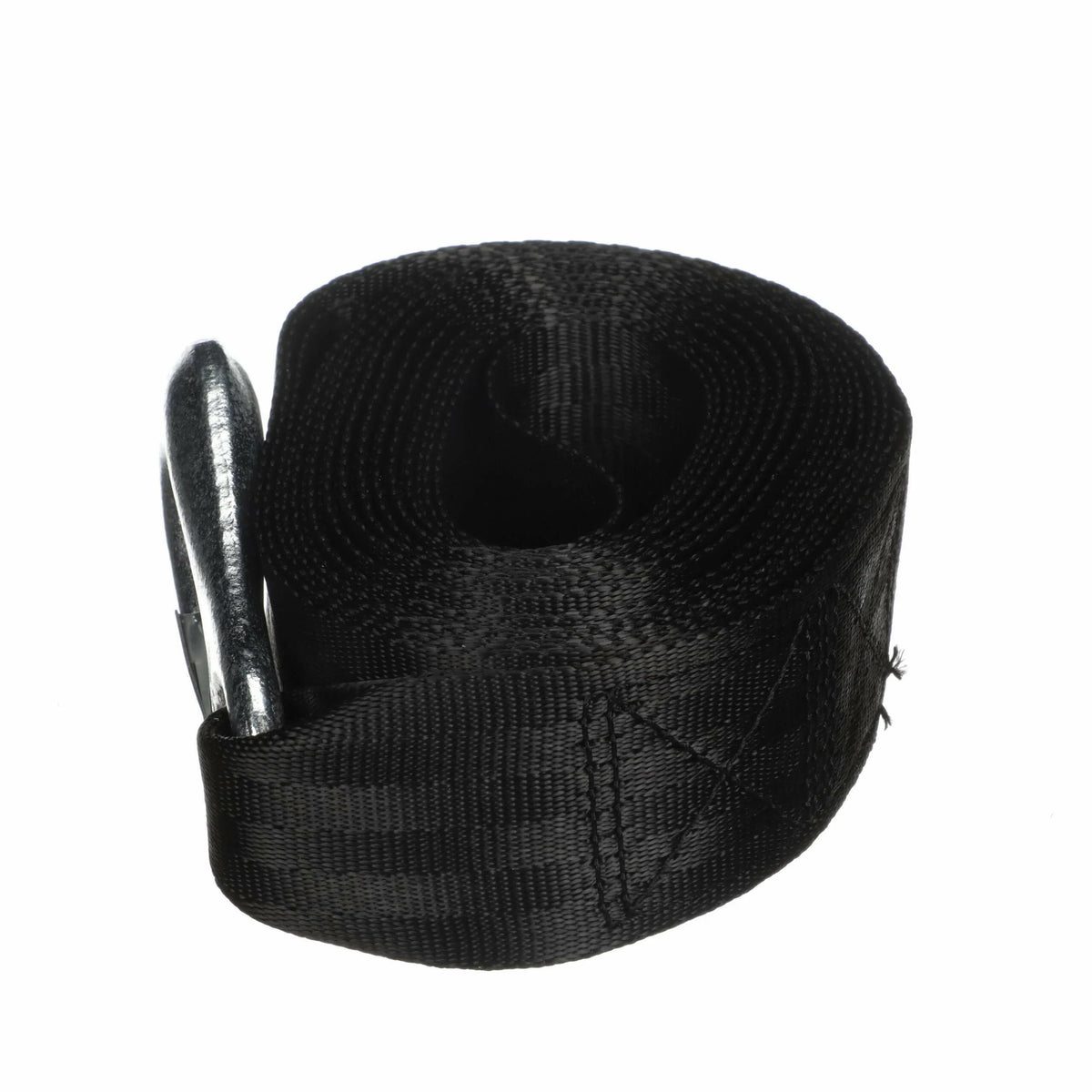Attwood 11147-7 Trailer Winch Strap, Sewn-Loop End, 20 Feet Long, Rated for Winches Up to 2,000 Pounds, Forged Steel Snap Hook
