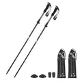 TOMSHOO Lightweight Collapsible Trekking Pole Set for Hiking Camping Backpacking Sturdy and Portable