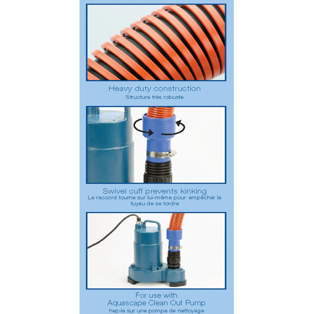 AquascapePRO 48019 1.5 in. x 50 ft. Pond Cleanout Pump Discharge Hose
