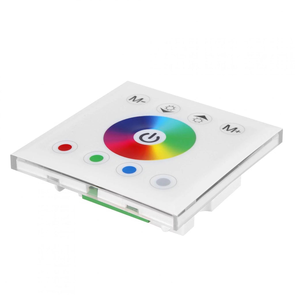 Ftory LED Touch Panel Controller - Wall Mounted Colorful RGBW LED Touch Panel Controller Dimmer Switch for LED Strip Light(white)