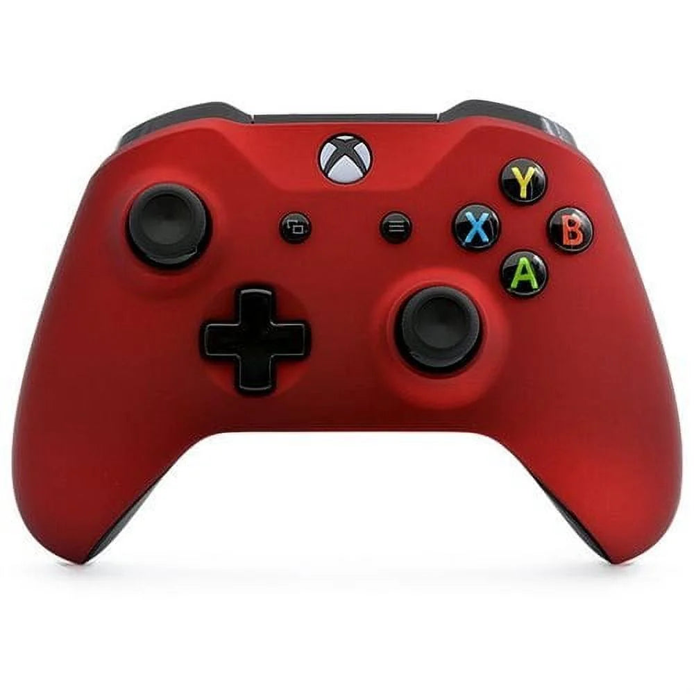Soft Touch Red Xbox One S SMART Custom Rapid Fire Modded Controller. FPS mods. COD Warzone