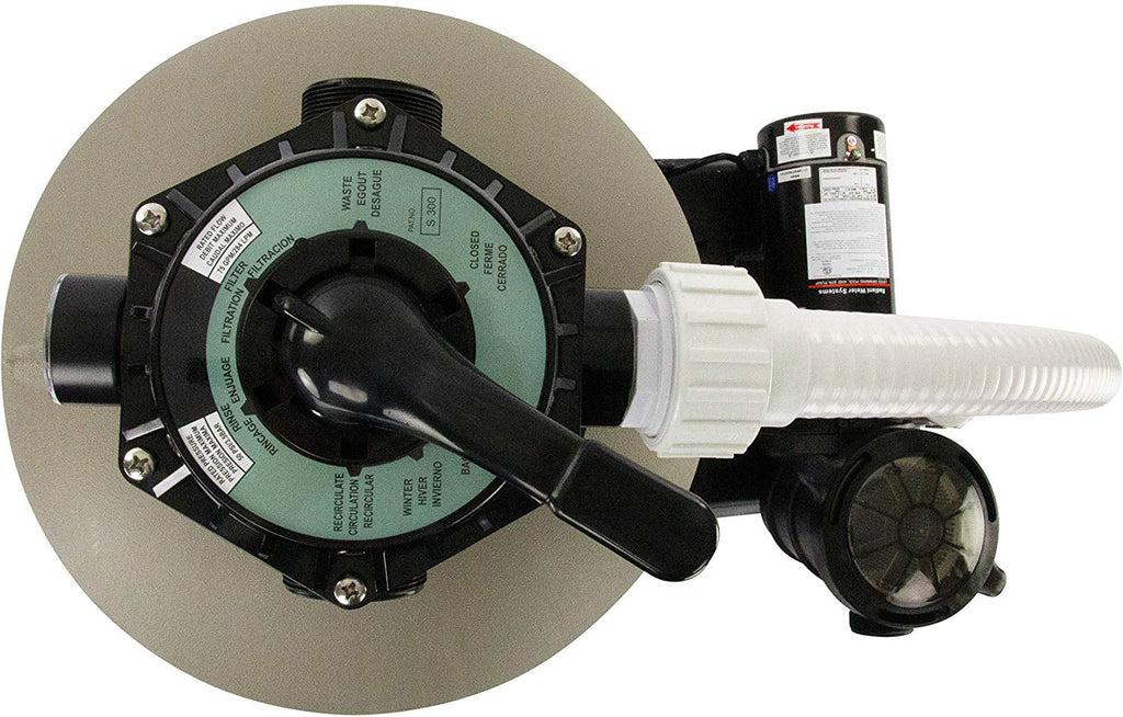 Rx Clear Radiant 19" Above-Ground Pool Sand Filter with 1 HP Extreme Force Pump