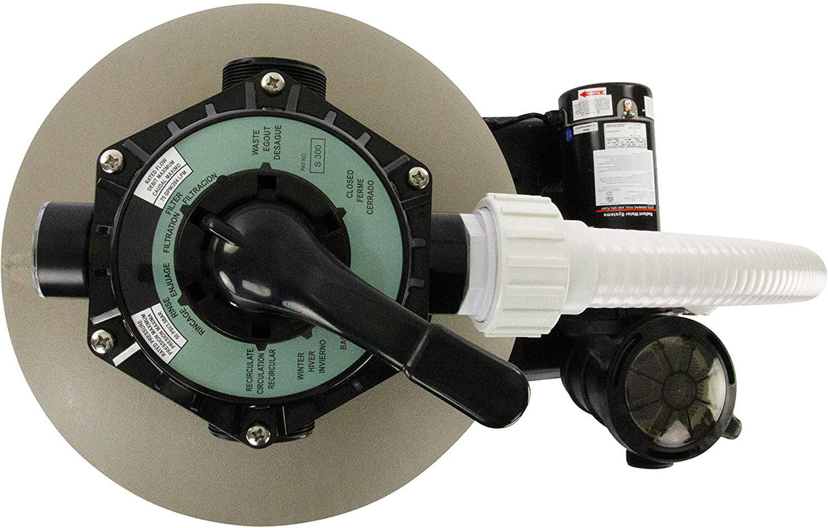 Rx Clear Radiant 19" Above-Ground Pool Sand Filter with 1 HP Extreme Force Pump