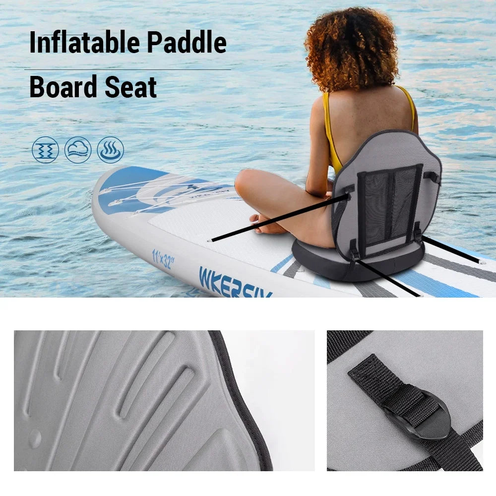 Dadypet Air-filled Paddle Board Seat - Detachable and Adjustable for Kayaking