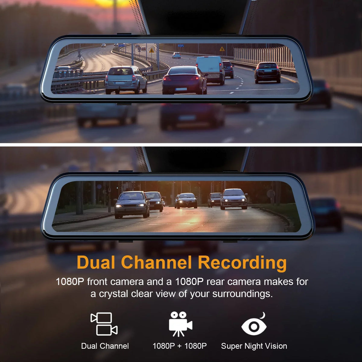 Rexing M2 Smart Mirror Dash Cam with BSD ADAS