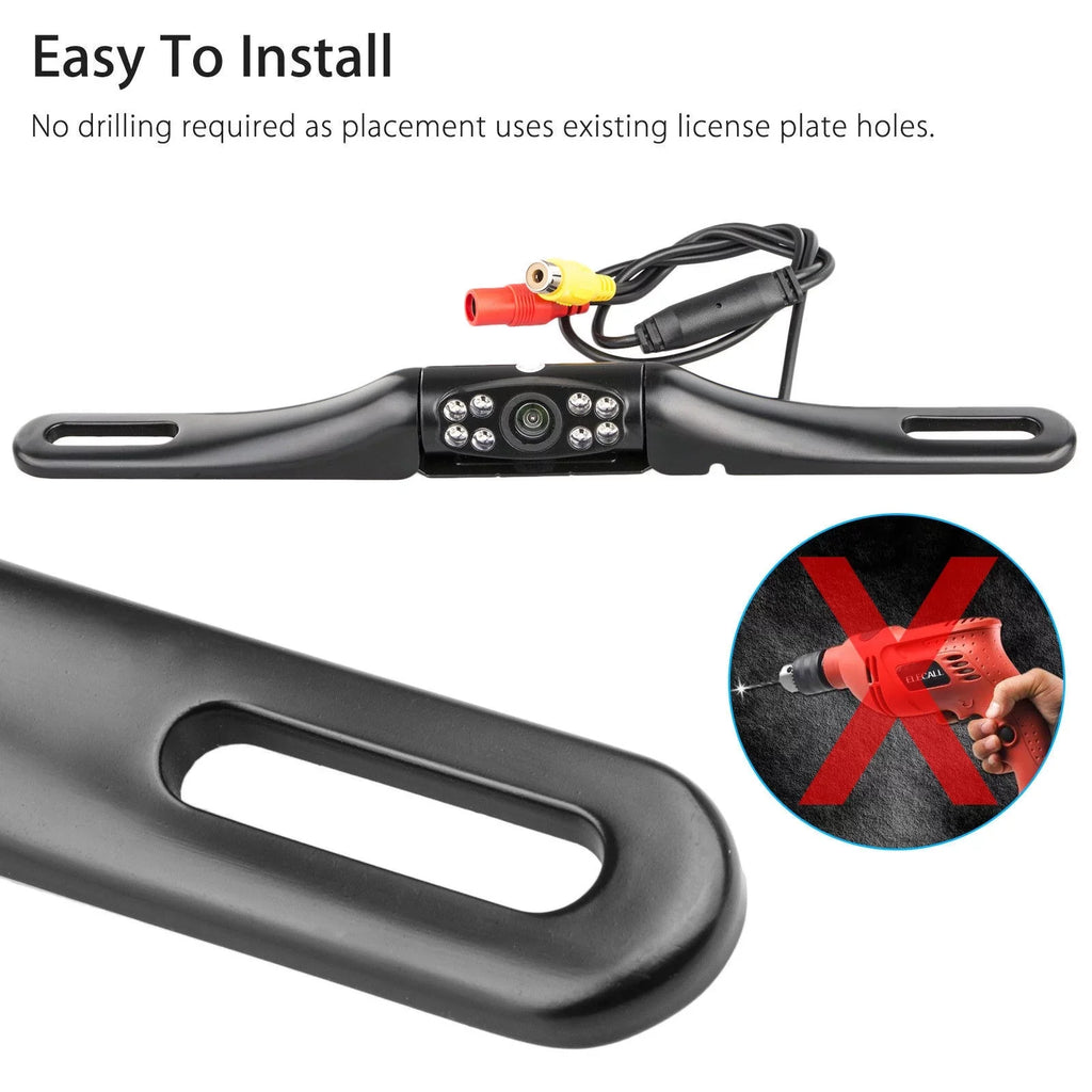 Backup Camera Car Rear View HD Parking System Night Vision + 5inch Monitor