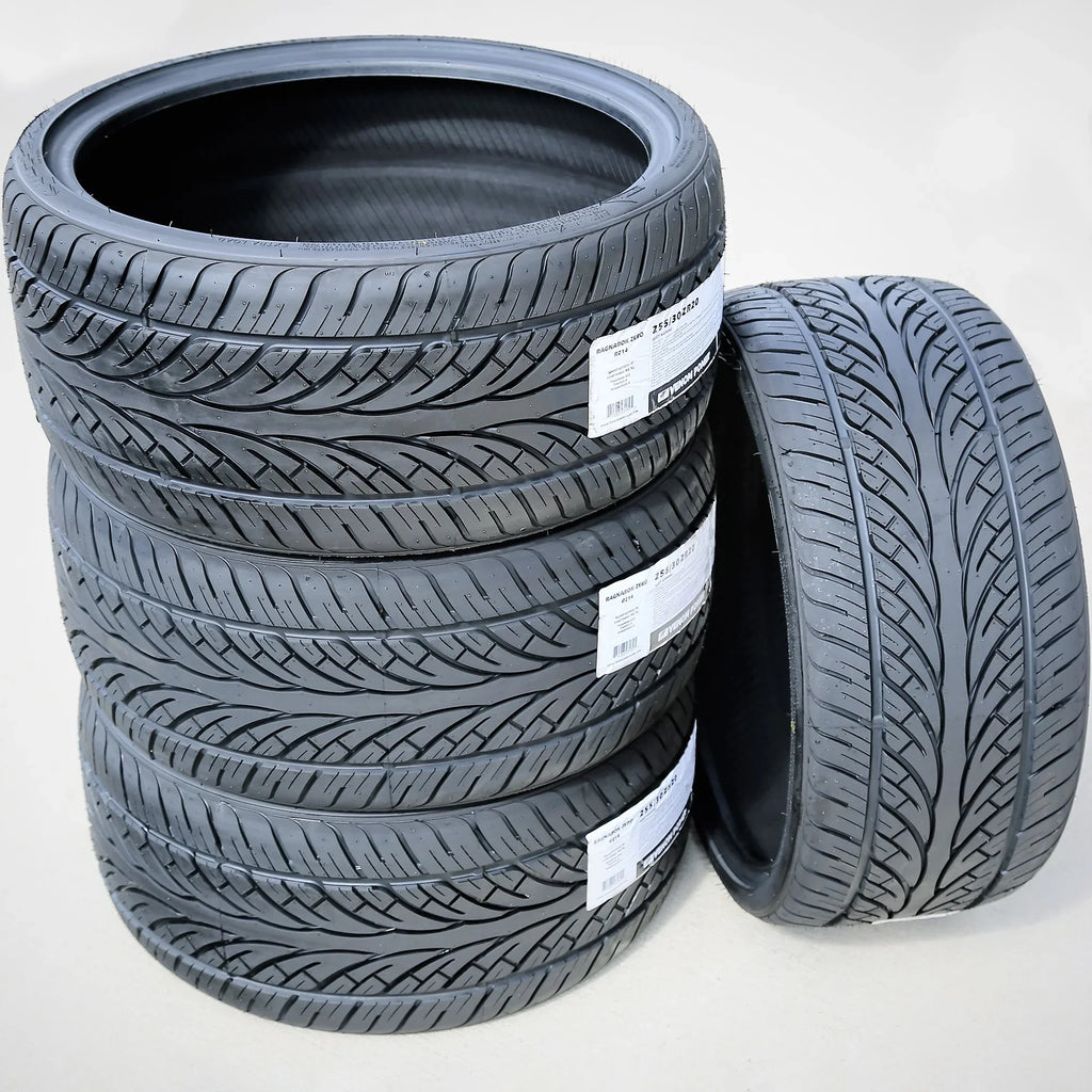 Pair of 2 (TWO) Venom Power Ragnarok Zero 255/30R20 ZR 92W XL A/S Performance Tire Fits: 2016-23 Audi TTS Quattro Base