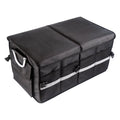 Andoer Car Trunk Organizer, Oxford Cloth Folding Storage Box with Reflective Strip, 55L Capacity, Automotive Cargo Organizer